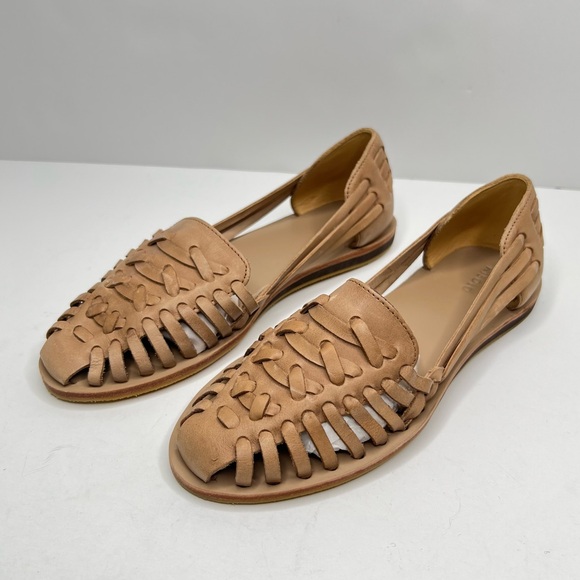 Nisolo Huarache Sandal in Almond Brown Size 8 - Picture 4 of 14